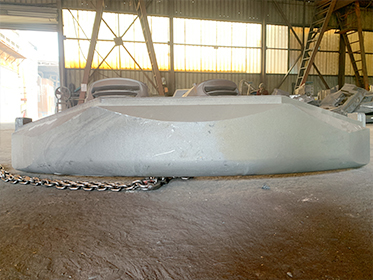 Zunhua Shengjian Fanrong Machinery Co., Ltd. conclui a entrega de amostras de contrapeso traseiro para miniescavadeiras de novos clientes